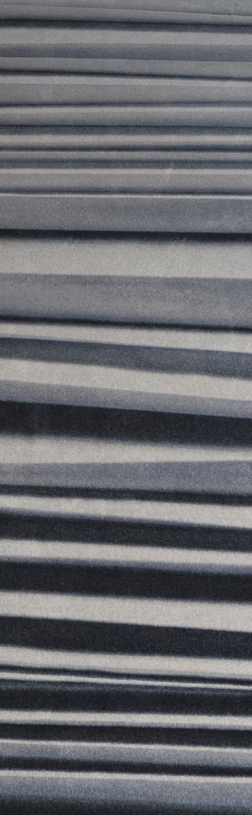 "Pleated" custom trompe l'oeil carpet