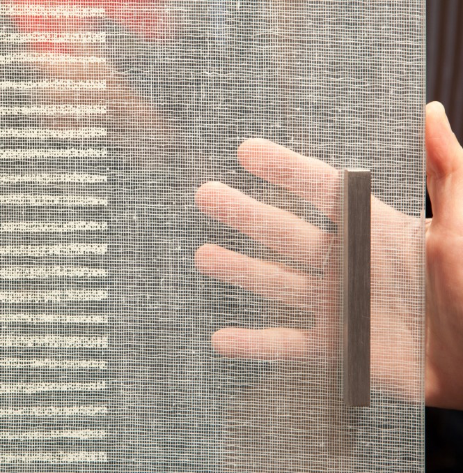 Parois en verre sur transparente