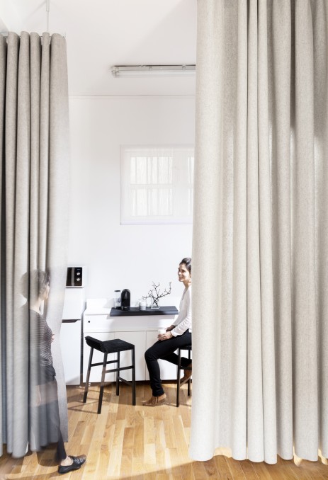 "Namad" acoustic felt collection - "Namad" XL wave curtains